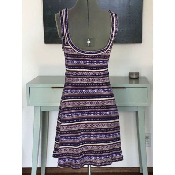 Free People Womens Small Nordic Fair Isle Tank Sweater Dress - Picture 7 of 11